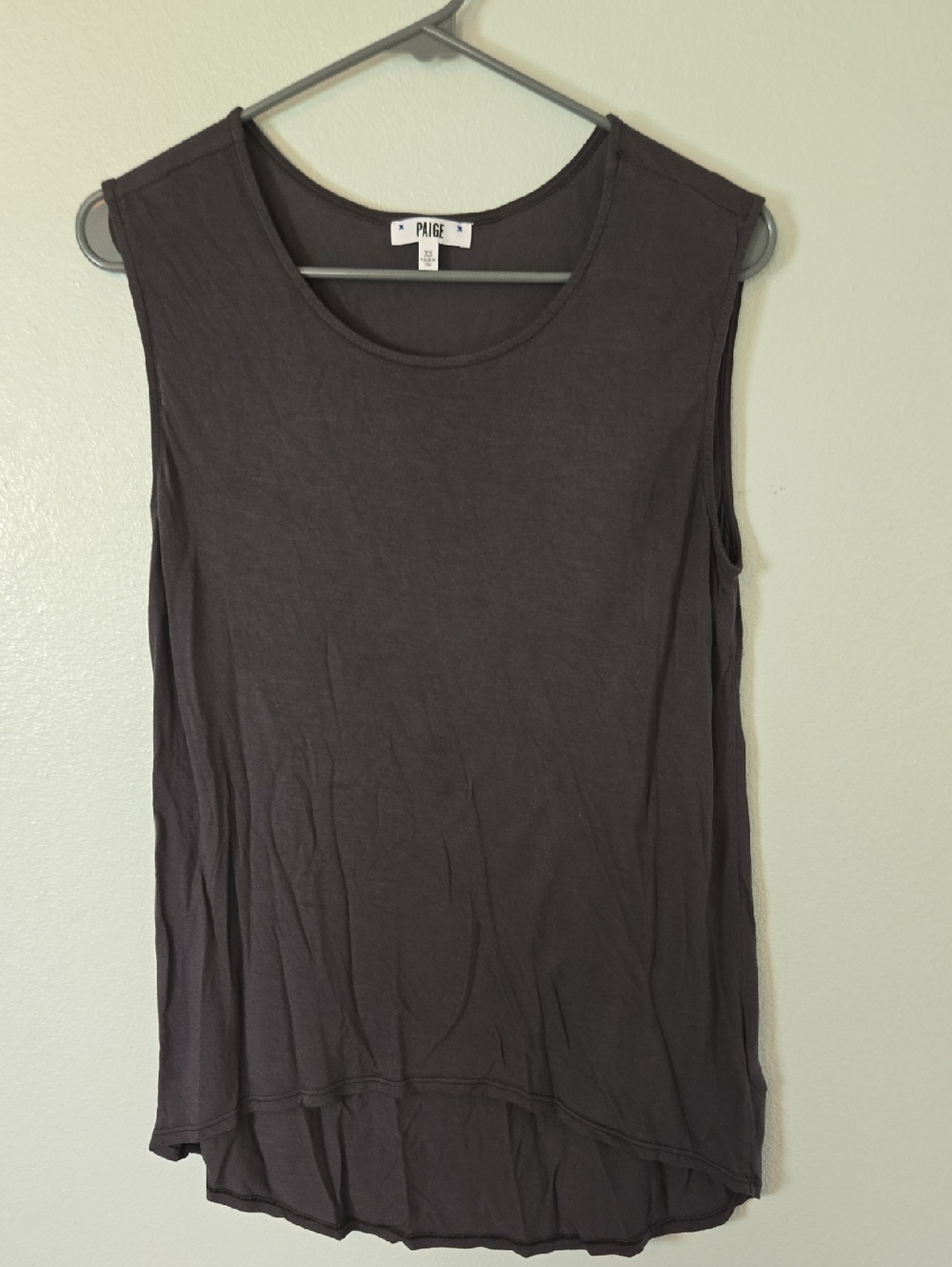 Paige | Charcoal Gray Flowy Knit Tank Top Size XS
